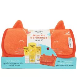 Mon kit de change nomade - Crème pour le Change 75 ml, Eau nettoyante sans parfum 400 ml, Crème Lavante Corps et Cheveux 200 ml