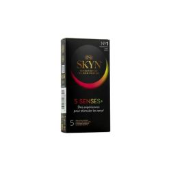 Préservatifs 5 senses+ Skyn - 5 préservatifs