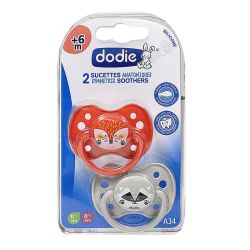 2 sucettes anatomiques 6m+ masque