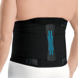 Orliman LOMBOBELT Ceinture lombaire à rappel postural noire - Hauteur 26 cm, Taille 5