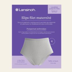 Slips Filets Maternité Réutilisables Post Accouchement - Taille unique, 4 unités