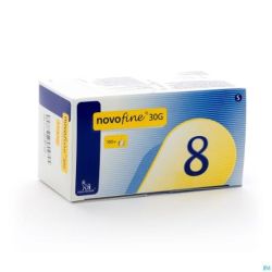 NovoFine Aiguilles Stériles 30G 8 mm - 100 aiguilles