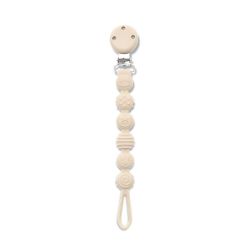 Attache Sucette Silicone - Beige - 1 unité