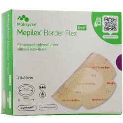 Mepilex Border Flex pansement hydrocellulaire - 7,8 x 10 cm, 16 pansements