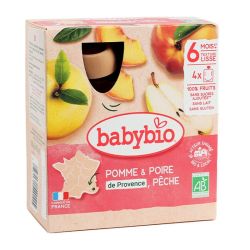 Gourdes Pomme Poire Pêche bio - 90 g