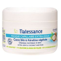 Natessance Masque capillaire extra-doux coco bio et kératine végétale 200ml