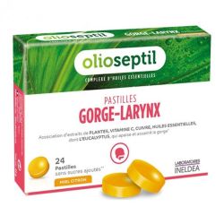 Olioseptil Pastilles Gorge-Larynx - Boite de 24