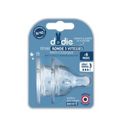 Dodie Tetine 3 Inita/Col 6M Silicone