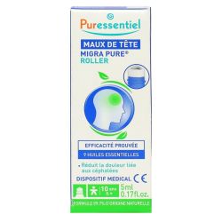 Puressentiel Migra Pure Maux de tête Roller 9 huiles essentielles 5ml