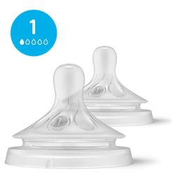 Natural Response - Tétines en Silicone - Débit 1 - 2 unités