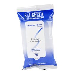 Saugella Dermoliquide Lingette Bt15