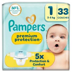 Premium Protection - Taille 1 (2-5kg) - 33 unités