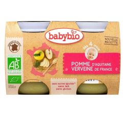 Vitbabybio. Petit pot fruits pomme & verveine 2x130g