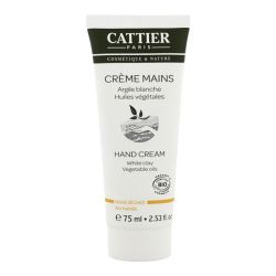 Cattier Cr Mains Argile Blanche 75Ml