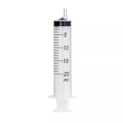 Seringue sans aiguille stérile excentrée 20ml