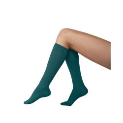Chaussettes de Contention Mixte Classe 2 Naturel Soie - Vert Taille 2 Normal