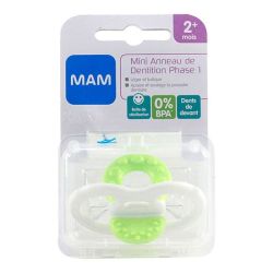 Mam Mini anneau dentition +2 mois vert