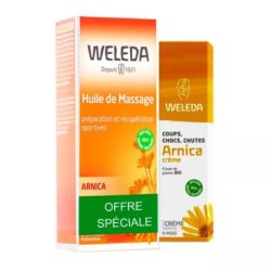 Weleda huile de massage 100ml + vrème Arnica 25g