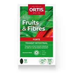 Fruits et Fibres Forte Transit Intestinal Comprimés - 12 comprimés