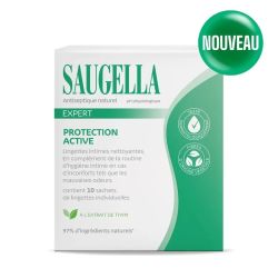 Lingettes Nettoyantes Intimes Antiseptique Naturel - 10 sachets de lingettes individuelles