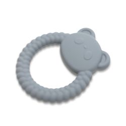 Hochet De Dentition Silicone Panda Gris - Gris - 1 unite