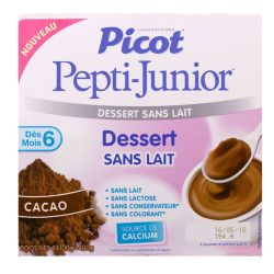 Picot 1Er Dessert S/Lactose Cacao 100Gx4