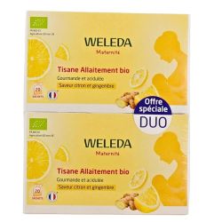 Maternité Tisane Allaitement Citron et Gingembre Bio - 2 x 20 sachets