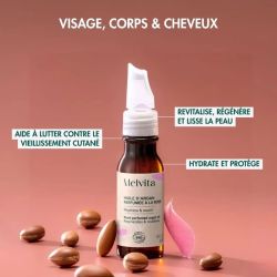 Huile d'Argan Parfumée à la Rose Bio - 50 ml
