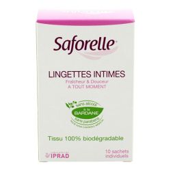 10 lingettes intimes sachet individuel