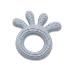 Hochet de dentition en silicone Octopus - Gris