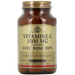 Vitamine C avec Rose Hips - 100 comprimés
