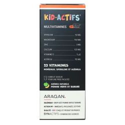 Aragan Kidactifs Multivitactifs Fl125Ml