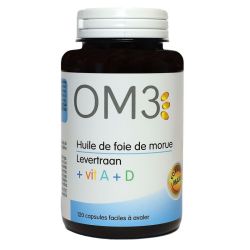 Om3 Huile Foie Morue Vit A/D Pot Caps120