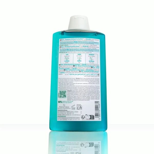Shampoing à la Menthe aquatique BIO DETOX - 400 ml