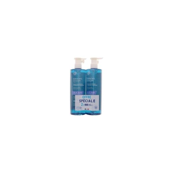 Gel moussant Visage et Corps Nettoie et Purifie Anti-Imperfections Keracnyl - 2 x 400 ml