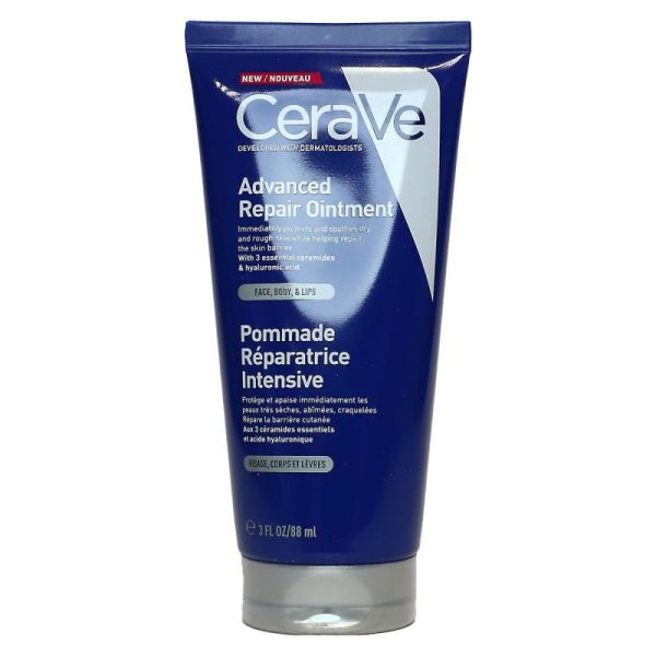 Cerave Pommade réparatrice intensive visage corps lèvres 88ml