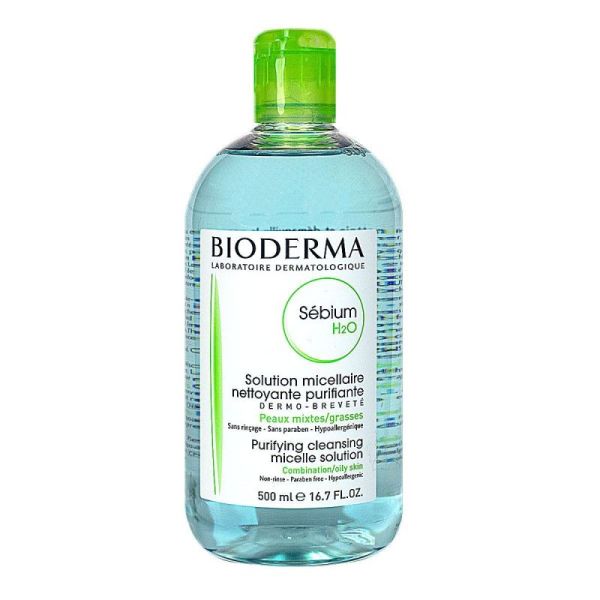 Biod Sebium H2O Sol Nett Pgras 500Ml