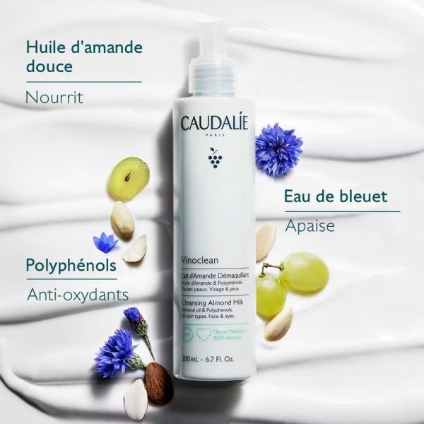 Lait d'Amande Démaquillant Vinoclean - 200 ml