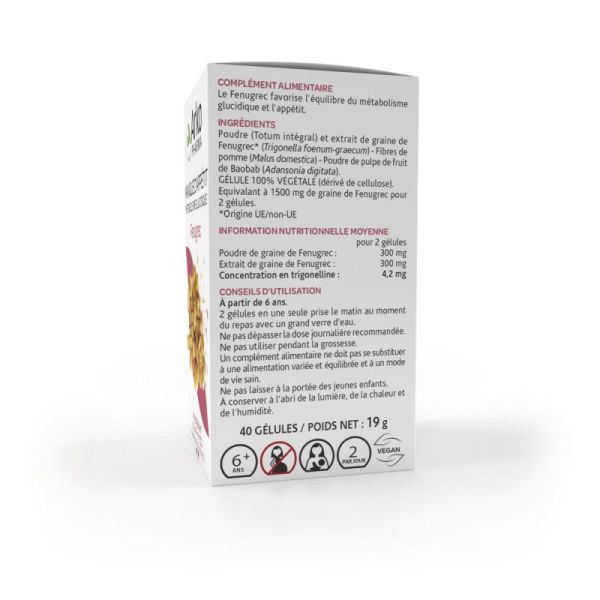 Arkogelule Bio Fenugrec Bte 40 Gelu