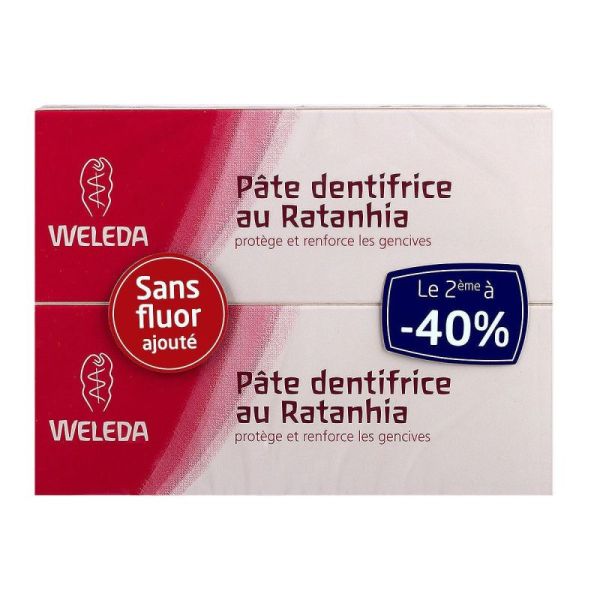 Weleda Dent Ratanhia 75Ml X2