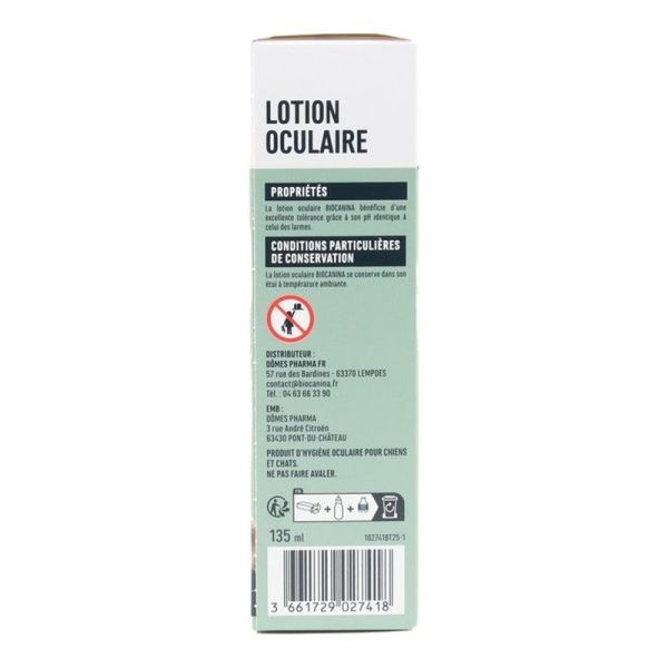 Lotion Oculaire - Chiens et Chats - 135 ml