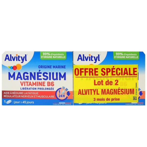 Alvityl Magnesium Vit B6 X45 Lot De 2
