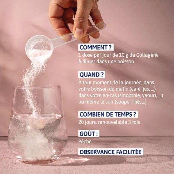 Collagène Beauté - Goût pêche - 210 g