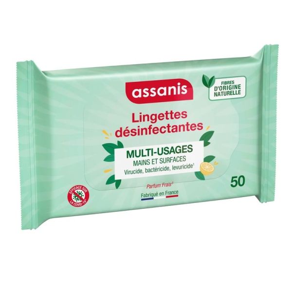Lingettes Désinfectantes Multi-Usages - 25 unités