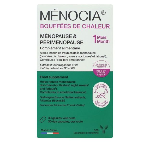 Menocia Bouffees De Chaleur 1 Mois