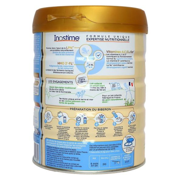 Lait infantile LPN HMO 6-12 mois 2ème âge 800g