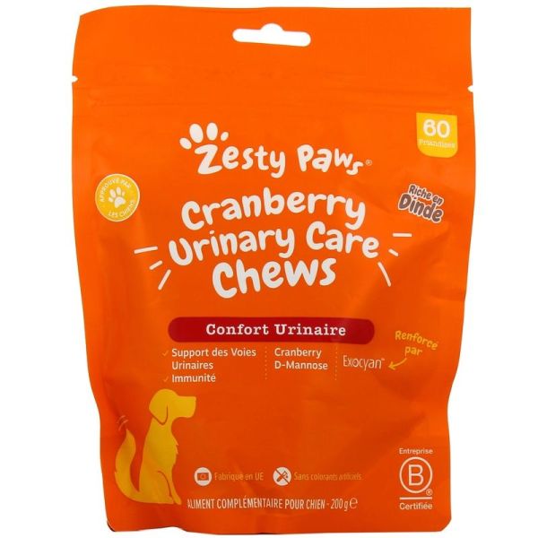 Zesty Paws Confort urinaire Dinde - Chien 200 g
