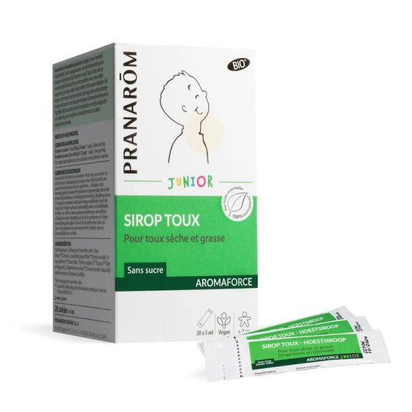 Sirop toux junior - Dispositif Médical - Bio - sachets unidoses 5 ml