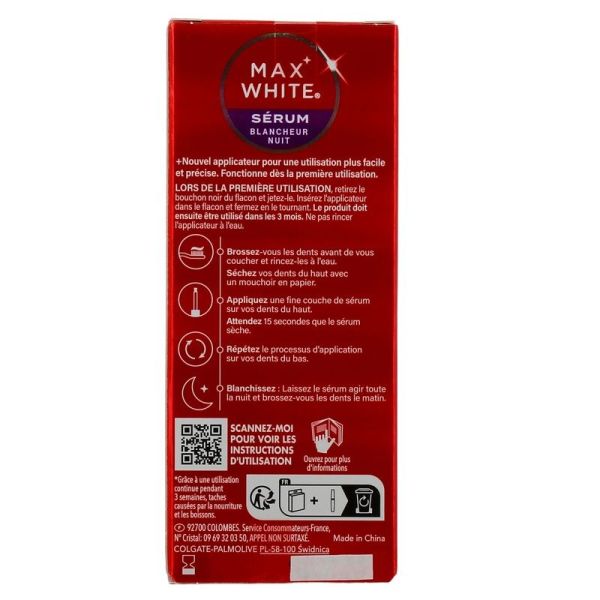 Max White Sérum Blancheur Nuit Stylo - 2,5 ml