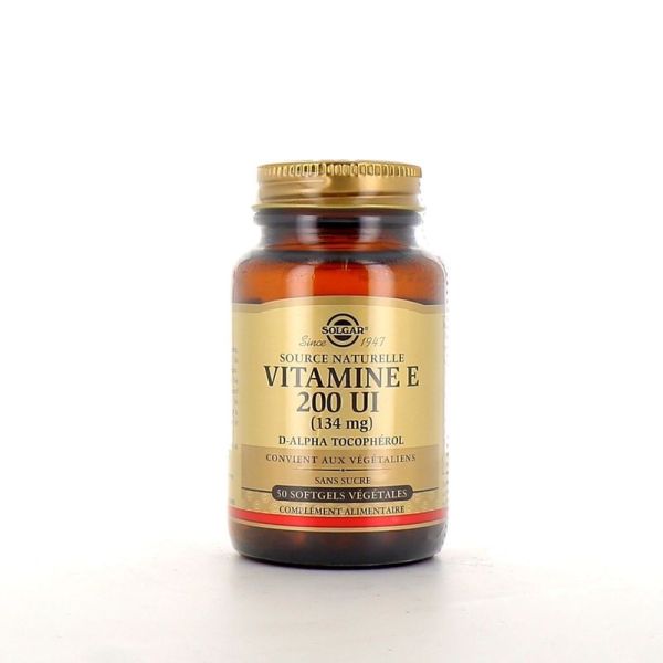 Vitamine E 200 UI - 50 capsules végétales